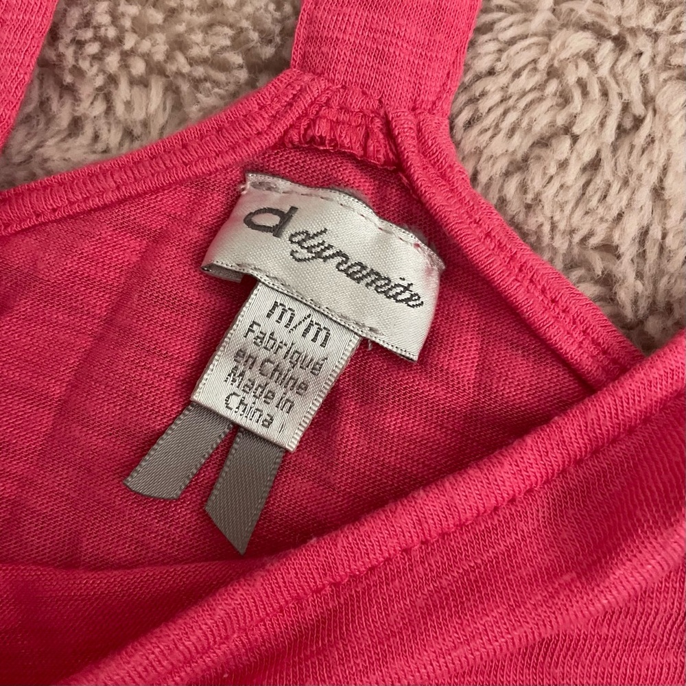 Dynamite Hot Pink Racerback Tank top - Picture 4 of 5